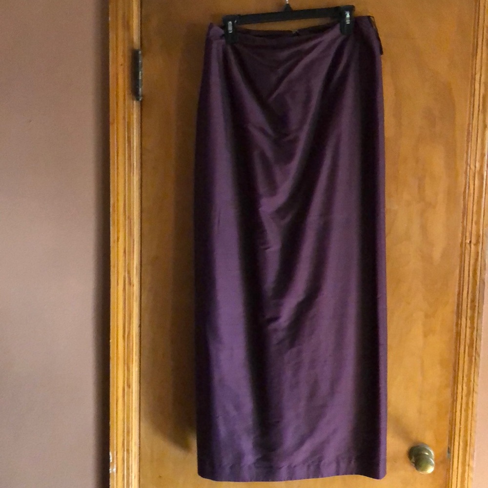 Long silk skirt